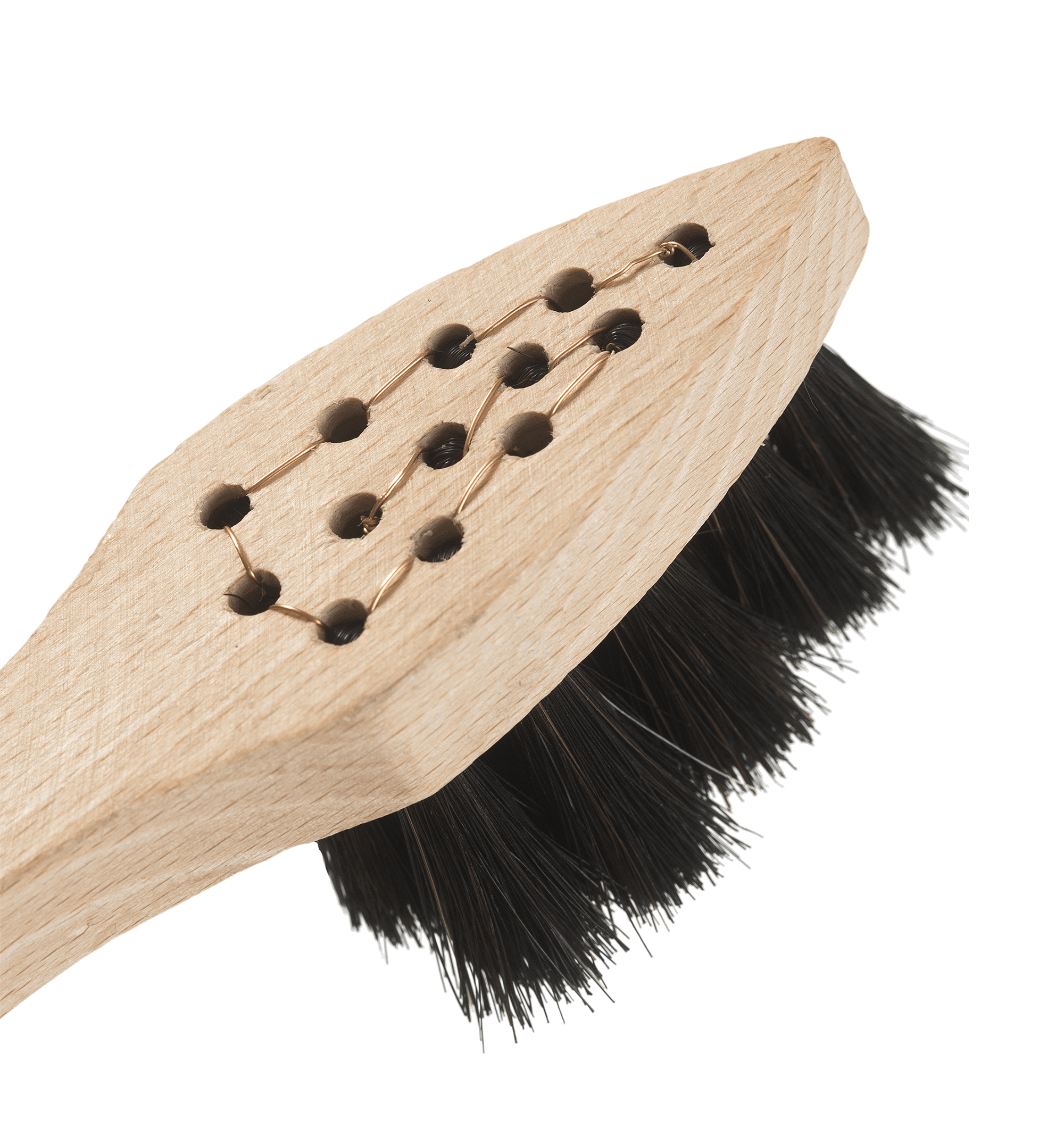 Schuh-Auftragsbürste spitz, Roßhaar schwarz