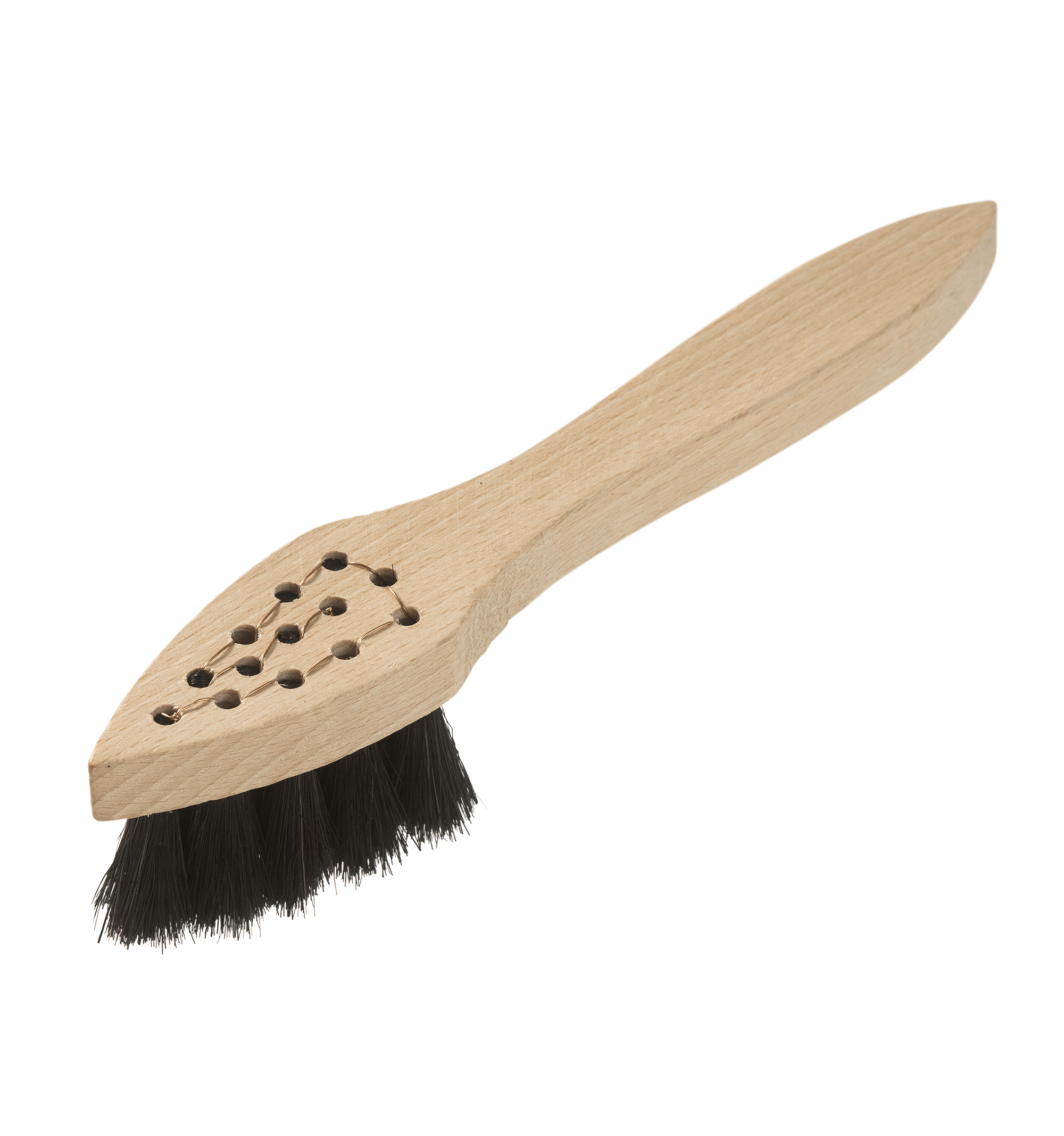 Schuh-Auftragsbürste spitz, Roßhaar schwarz